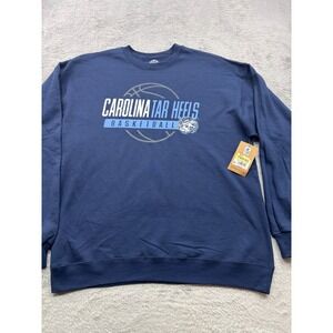 UNC‎ Tar Heels Basketball Sweatshirt Mens Large Navy Blue Rivalry Threads NWT